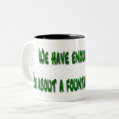 Tasse de café drôle avec dire (Devant gauche)