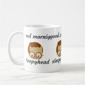 Tasse de café drôle avec texte de bug mignon | Aes (Gauche)