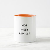 Tasse de café drôle citation tendance Hot Mess Exp (Centre)