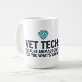 Tasse de café drôle d'appréciation pour technicien (Devant gauche)