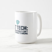 Tasse de café drôle d'appréciation pour technicien (Devant droit)