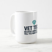Tasse de café drôle d'appréciation pour technicien (Devant gauche)