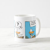 Tasse de café drôle de bande dessinée de (Devant droit)