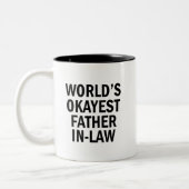 Tasse de café drôle de beau-père d'Okayest du (Gauche)