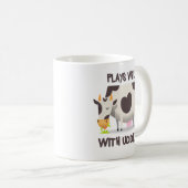 Tasse de café drôle de calembour de vache (Devant droit)