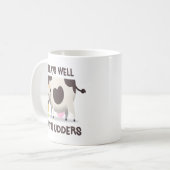 Tasse de café drôle de calembour de vache (Devant gauche)