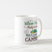 Tasse de café drôle de camping (Devant droit)