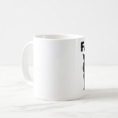 Tasse de café drôle de CAT de FAT (Devant gauche)