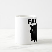 Tasse de café drôle de CAT de FAT (Centre)