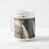 Tasse de café drôle de chat grincheux (Devant gauche)