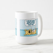 Tasse de café drôle de chien de bande de (Devant droit)