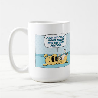 Tasse de café drôle de chien de bande de