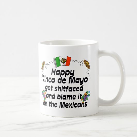 Tasse de café drôle de Cinco De Mayo (Droite)