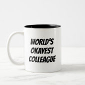 Tasse de café drôle de citation de collègue (Gauche)