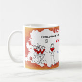 Tasse de café drôle de citation d'équipe de (Gauche)