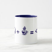 Tasse de café drôle de code de programmeur - Moteu (Centre)