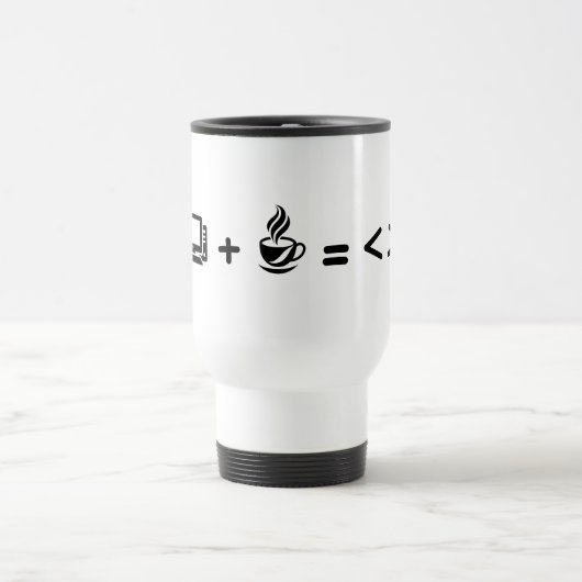 Tasse de café drôle de code de programmeur - Moteu (Centre)