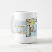 Tasse de café drôle de contrôleur de la navigation (Devant gauche)