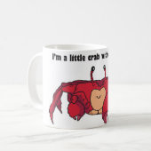 Tasse de café drôle de crabe (Devant gauche)