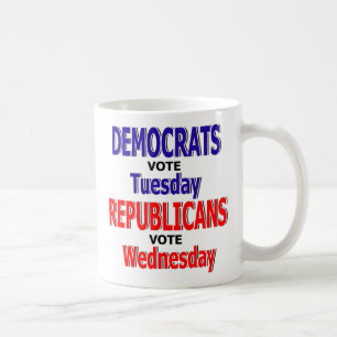 Tasse de café drôle de Démocrate