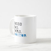 Tasse de café drôle de docteur Graduation de (Devant gauche)