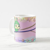 Tasse de café drôle de Kawaii de personnage de (Devant gauche)