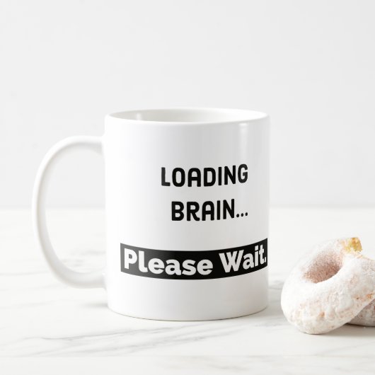Tasse de café drôle de la tasse | de cerveau de (Avec donut)