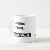 Tasse de café drôle de la tasse | de cerveau de (Devant gauche)