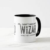 Tasse de café drôle de magicien (Devant droit)