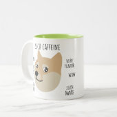 Tasse de café drôle de Meme de "doge" (Devant gauche)