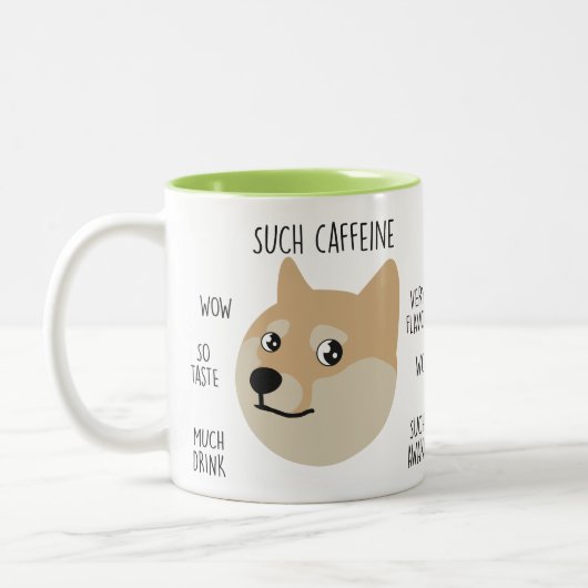 Tasse de café drôle de Meme de "doge" (Gauche)