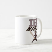 Tasse de café drôle de Ninja de professeur (Devant droit)