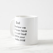Tasse de café drôle de papa (Devant gauche)