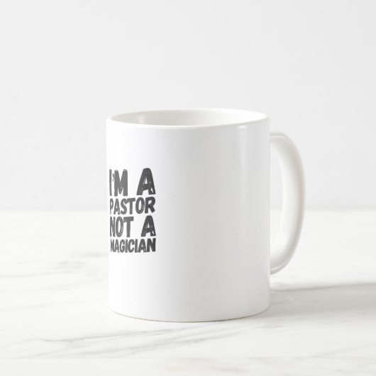 Tasse de café drôle de pasteur (Devant droit)