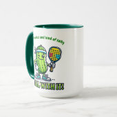 Tasse de café drôle de Pickleball - Vaisselle de c (Devant gauche)