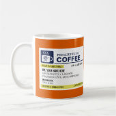 Tasse de café drôle de prescription (Gauche)