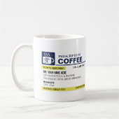 Tasse de café drôle de prescription (Gauche)