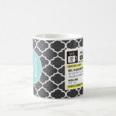 Tasse de café drôle de prescription avec le (Centre)