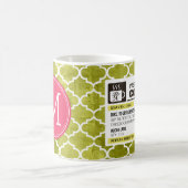 Tasse de café drôle de prescription avec le (Centre)