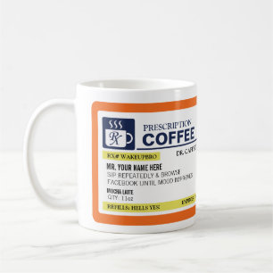 Tasse de café drôle de prescription (gauchiste)