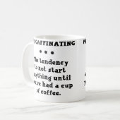 Tasse de café drôle de Procaffinating (Devant gauche)