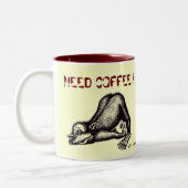 Tasse de café drôle de singe (Gauche)