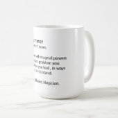 Tasse de café drôle - définition de programmeur - (Devant droit)