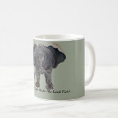 Tasse de café drôle d'éléphant (Devant droit)