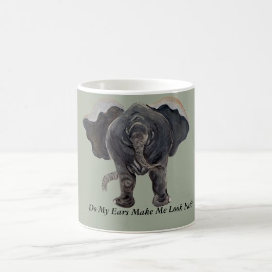 Tasse de café drôle d'éléphant (Centre)