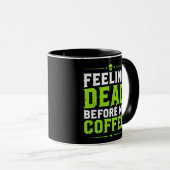 Tasse de café drôle d'Halloween (Devant droit)