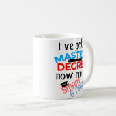 Tasse de café drôle d'obtention du diplôme de (Devant droit)