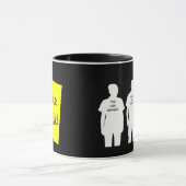 Tasse de café drôle « Laissez-moi tranquille » (Centre)