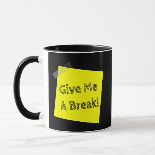 Tasse de café drôle « Laissez-moi tranquille » (Gauche)