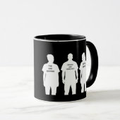 Tasse de café drôle « Laissez-moi tranquille » (Devant droit)
